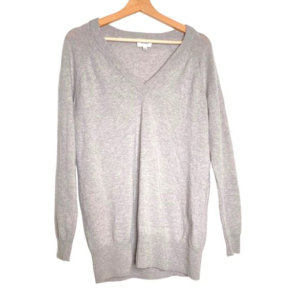 Aritzia Sweaters - Aritzia Wilfred Free Women’s Wolter Sweater Cashmere Merino Wool V-Neck Gray S